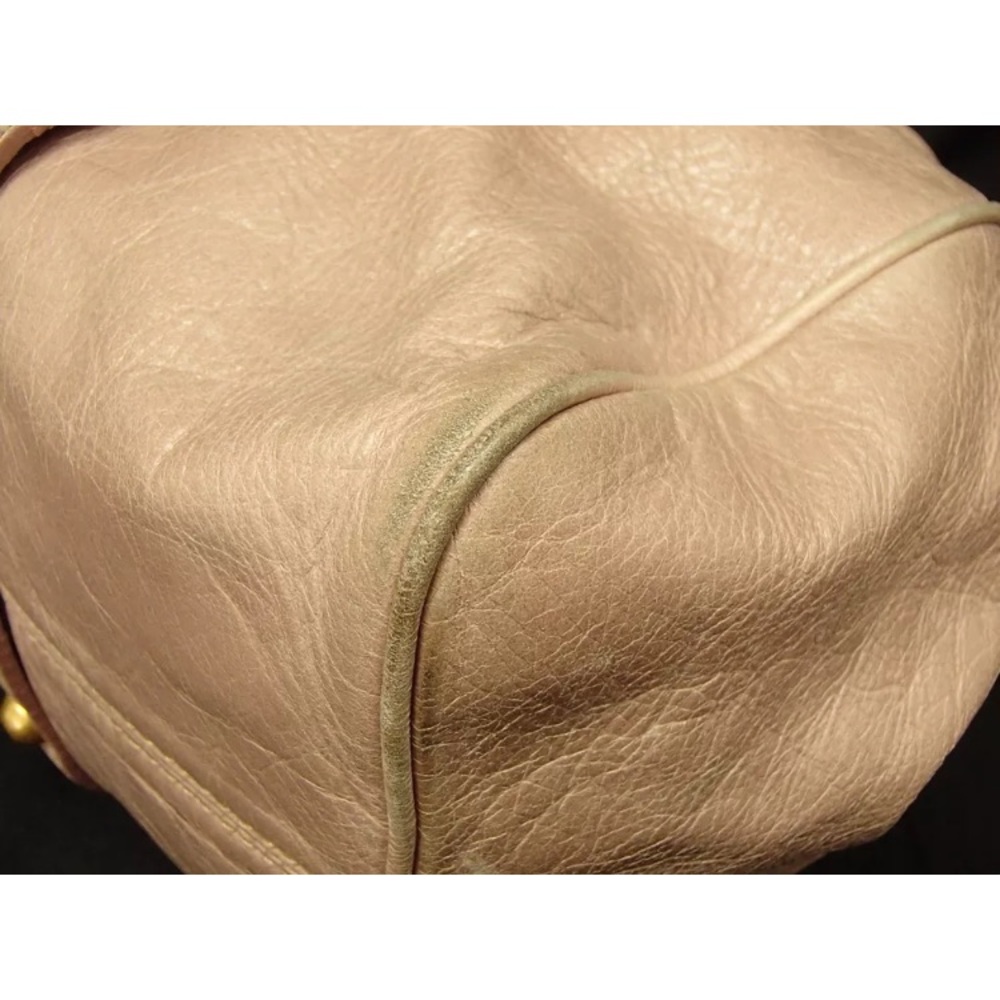 ✨HP✨AUTH MIUMIU PINK Pale Bow Vitello Lux Leather Bag M - Picture 6 of 12